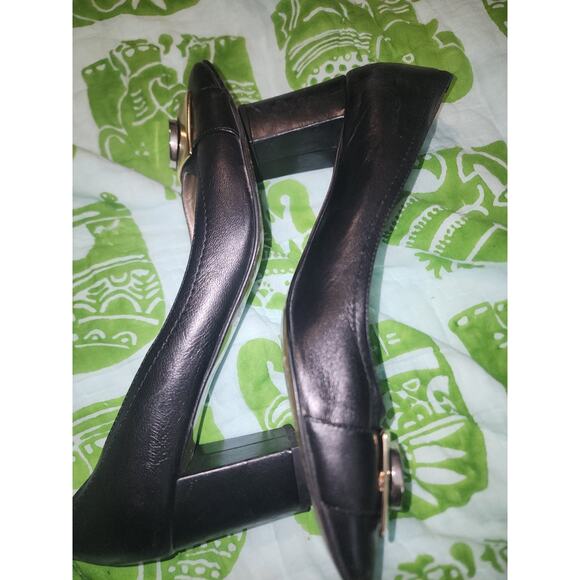 Massimo Baldi Women's Blk Career Pump Size 40 or 9M Made In Italy Leather - Picture 16 of 16